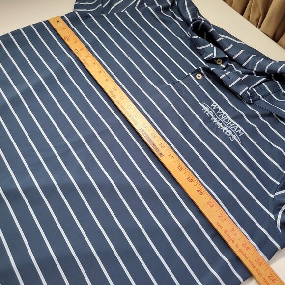 Peter Millar Men’s Summer Comfort Polo Shirt XL Stripe Logo Golf Casual - Picture 8 of 10